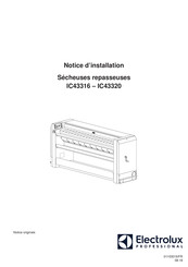 Electrolux Professional IC43316 Notice D'installation