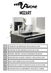 Airone MOZART Instructions Pour L'utilisation, L'entretien Et L'installation