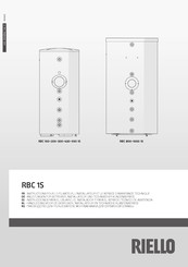 Riello RBC 1S Serie Instructions Pour L'utilisateur, L'installateur Et Le Service D'assistance Technique