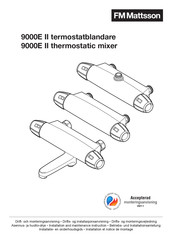 FM Mattsson 9000E II Installation Et Notice De Montage