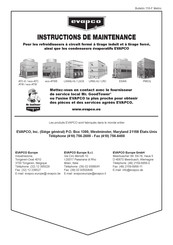 EVAPCO ATC-E Instructions De Maintenance