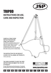 JSP TRIPOD FAR1003 Instructions Pour L'utilisation, L'entretien Et L'inspection