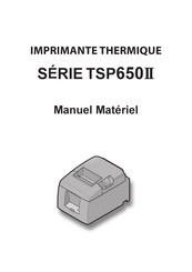 Star TSP650II Serie Manuel Matériel