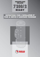 Riello 7200/2 - 300 READY Instructions Pour L'installateur Et Pour Le Service D'assistance Technique