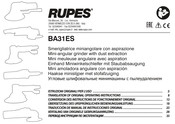 Rupes BA31ES Conversion Des Instructions De Fonctionnement Original