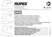 Rupes ER03TE Conversion Des Instructions De Fonctionnement Original