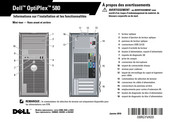 Dell OptiPlex 580 Informations Sur L'installation Et Les Fonctionnalités