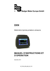 Badger Meter DXN Manuel D'instructions