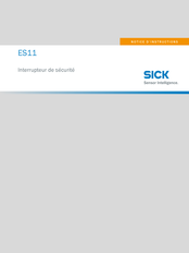 SICK ES11-SA1A4 Notice D'instructions