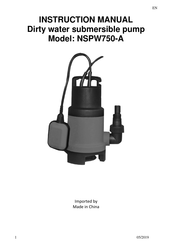 VOUNOT NSPW750-A Notice D'utilisation
