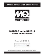 MQ Multiquip ST2010 Serie Manuel D'utilisation