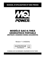 MQ Power GAC-9.7HEA Manuel D'utilisation