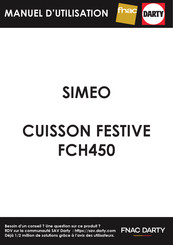 Simeo FCH450 Notice D'utilisation