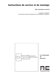 Austria Email RDU 18 Serie Instructions De Service Et De Montage