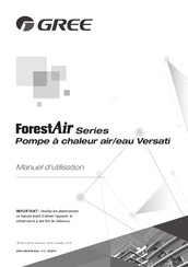 Gree Versati ForestAir Serie Manuel D'utilisation