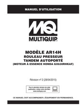 MQ Multiquip AR14H Manuel D'utilisation