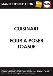 Cuisinart TOA60E Manuel D'utilisation