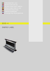 Sirius SDD-4 Instructions D'emploi