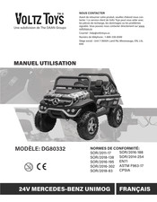 Voltz Toys DG80332 Manuel Utilisateur