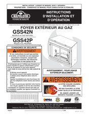 Napoleon GSS42N Instructions D'installation Et D'opération
