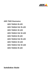 Axis T90D35 W-LED Guide D'installation