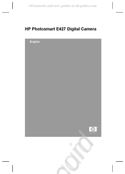 HP Photosmart E427 Mode D'emploi