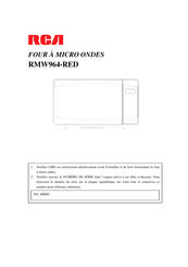 RCA RMW964-RED Mode D'emploi