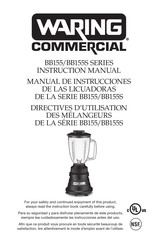 Waring Commercial BB155 Série Directives D'utilisation