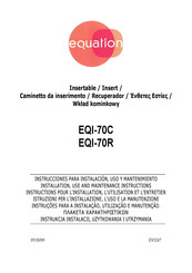 EQUATION EQI-70R Instructions Pour L'installation, L'utilisation Et L'entretien