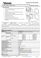 Zennio Tecla 55 X6 Documentation Technique