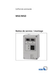 KSB MSE Serie Notice De Service / Montage