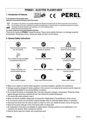 Perel Tools PP06001 Manuel D'instructions