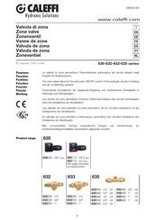 CALEFFI 635 Serie Mode D'emploi