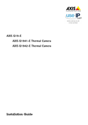Axis Q19-E Série Instructions D'installation