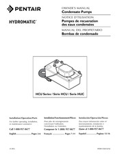 Pentair Hydromatic HCU Serie Notice D'utilisation