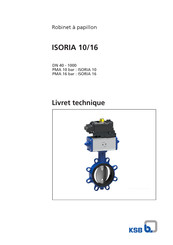 KSB ISORIA 16 Livret Technique