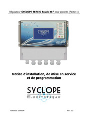 SYCLOPE TERE'O Touch XL Notice D'installation, De Mise En Service Et De Programmation