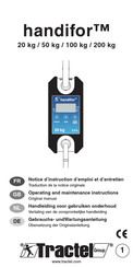 Tractel handifor 200 Notice D'instruction D'emploi Et D'entretien