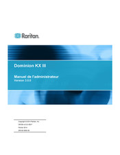 Raritan Dominion KX III Serie Manuel De L'administrateur