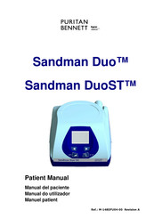 Tyco Healthcare PURITAN BENNETT Sandman Duo Manuel Patient