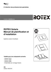 Rotex CESI SOLARIS H26P Manuel De Planification Et D'installation