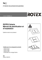 Rotex CESI SOLARIS H26P Manuel De Planification Et D'installation