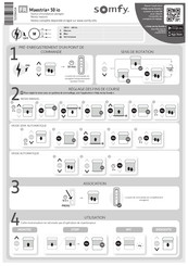 SOMFY MAESTRIA+ 50 io Notice D'installation Abrégée