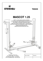 Stenhoj MASCOT 1.25 Instructions D'opération Et D'entretien