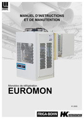 Lennox EMEA FRIGA-BOHN HK REFRIGERATION EUROMON Manuel D'instructions Et De Manutention