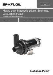 SPXFLOW Johnson Pump 10-24750-10 Traduction Du Manuel D'instruction D'origine