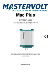Mastervolt Mac Plus 12/12-50 Manuel Utilisateur Et D'installation