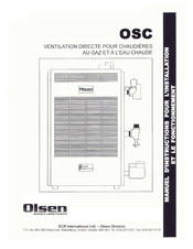 Olsen OSC5 Manuel D'instructions Pour L'installation Et Le Fonctionnement