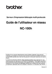 Brother NC-100h Guide De L'utilisateur En Reseau