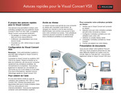 Polycom Visual Concert VSX Astuces Rapides